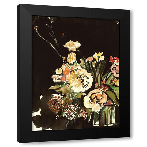 Evening Study in the Garden   Black Modern Wood Framed Art Print with Double Matting by Kamdon Kreations