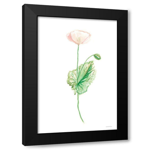 Blushing Black Modern Wood Framed Art Print by Kamdon Kreations