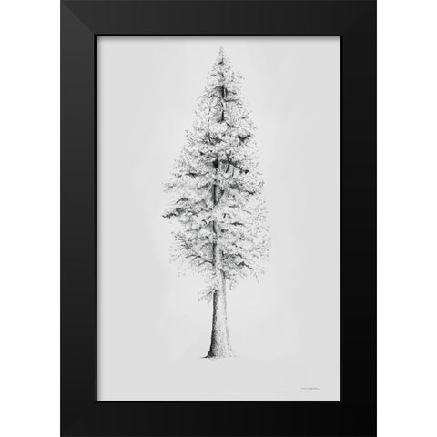When a Redwood Isnt Red Black Modern Wood Framed Art Print by Kamdon Kreations