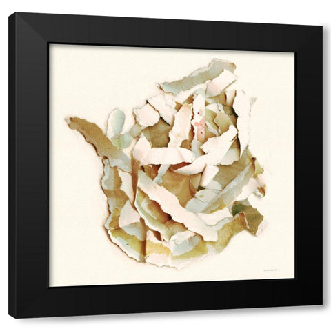 Nested With Grace Black Modern Wood Framed Art Print by Kamdon Kreations