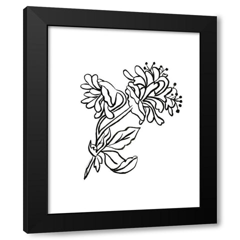 Slight-Sweet and Strong Black Modern Wood Framed Art Print by Kamdon Kreations