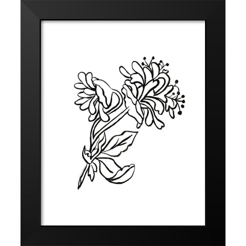 Slight-Sweet and Strong Black Modern Wood Framed Art Print by Kamdon Kreations
