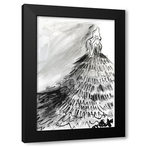 At a Glance Black Modern Wood Framed Art Print by Kamdon Kreations