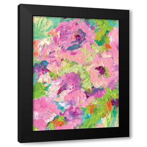 Happy, Happy, Happy Black Modern Wood Framed Art Print by Kamdon Kreations
