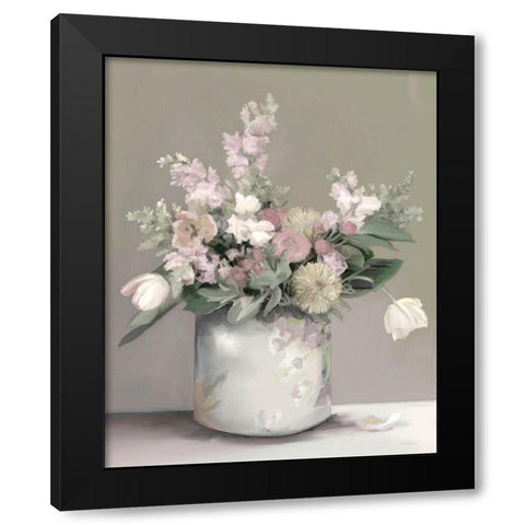 Walking in a Daze Black Modern Wood Framed Art Print by Kamdon Kreations