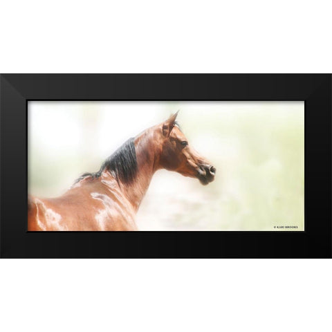 Rose III Black Modern Wood Framed Art Print by Brooks, Kari