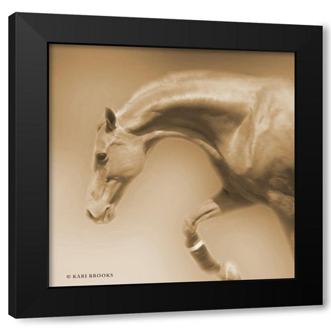 Arch Sepia Black Modern Wood Framed Art Print by Brooks, Kari
