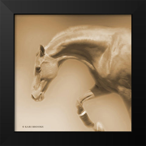 Arch Sepia Black Modern Wood Framed Art Print by Brooks, Kari
