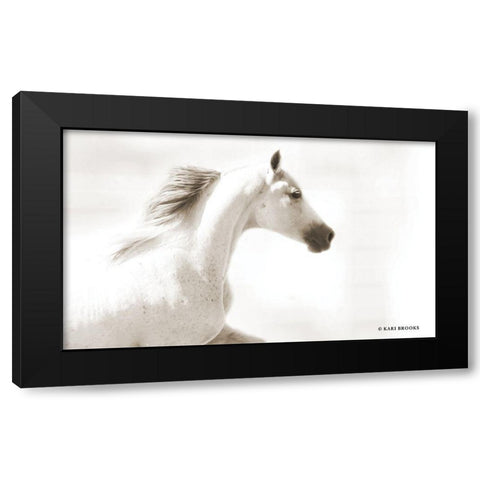 Dash III Black Modern Wood Framed Art Print by Brooks, Kari