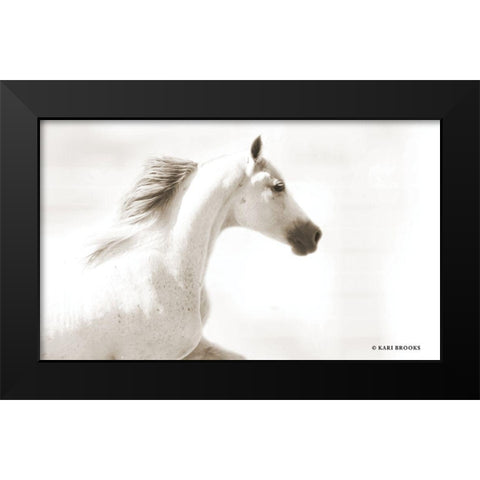 Dash III Black Modern Wood Framed Art Print by Brooks, Kari