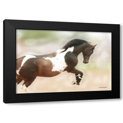 A Wild Kookie Black Modern Wood Framed Art Print by Brooks, Kari