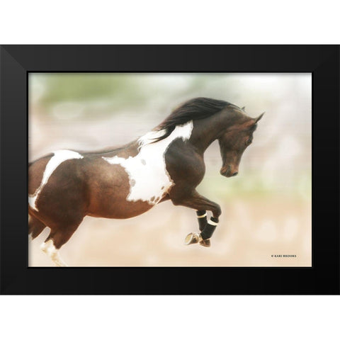 A Wild Kookie Black Modern Wood Framed Art Print by Brooks, Kari