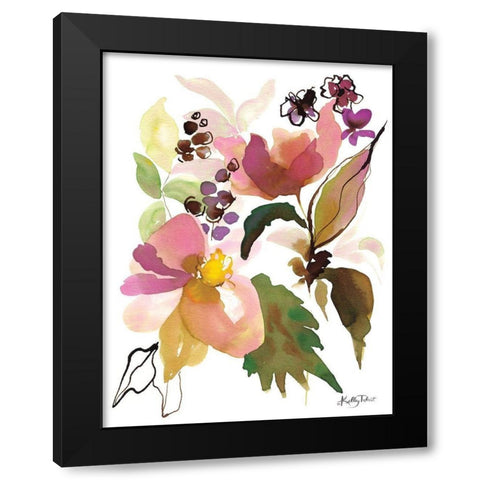 Bohemians Blossoms I Black Modern Wood Framed Art Print by Talent, Kelley
