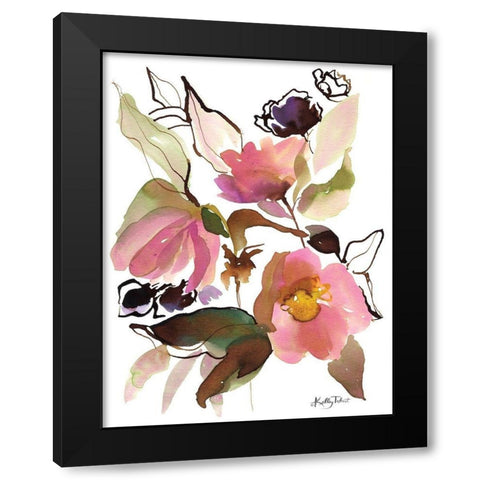 Bohemians Blossoms II Black Modern Wood Framed Art Print with Double Matting by Talent, Kelley