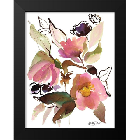 Bohemians Blossoms II Black Modern Wood Framed Art Print by Talent, Kelley