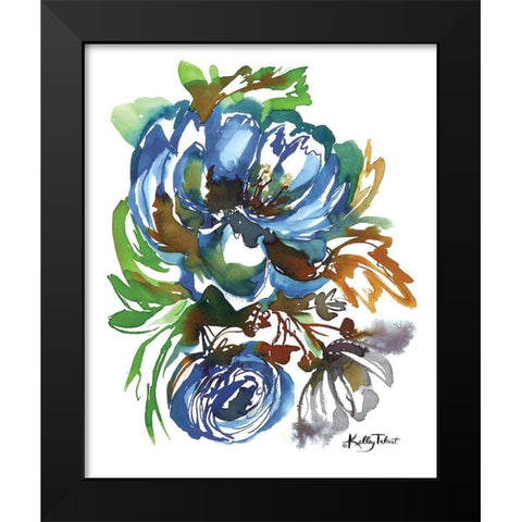 Summer Blues II Black Modern Wood Framed Art Print by Talent, Kelley