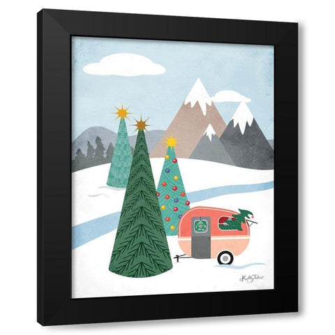 Woodland Holiday    Black Modern Wood Framed Art Print by Talent, Kelley