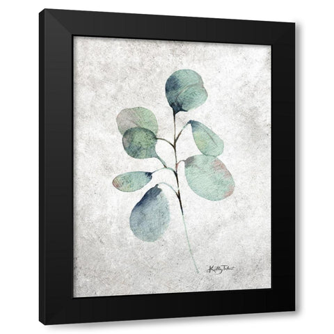 Eucalyptus Branch Black Modern Wood Framed Art Print with Double Matting by Talent, Kelley