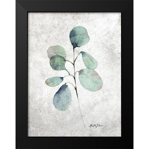 Eucalyptus Branch Black Modern Wood Framed Art Print by Talent, Kelley