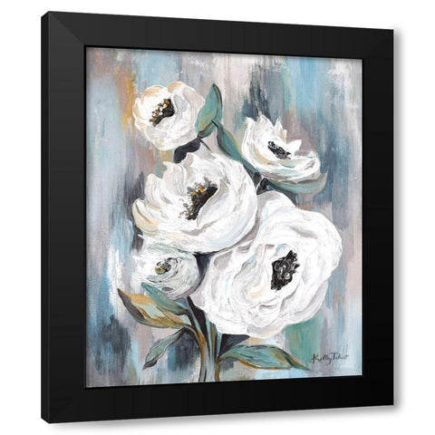 White Purity Bouquet Black Modern Wood Framed Art Print by Talent, Kelley