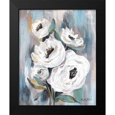 White Purity Bouquet Black Modern Wood Framed Art Print by Talent, Kelley