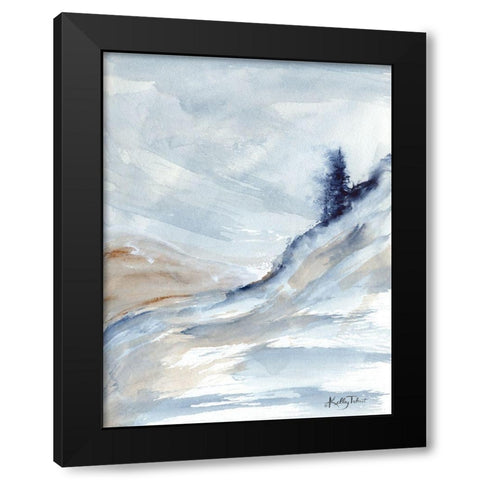 Seaside Overlook Black Modern Wood Framed Art Print with Double Matting by Talent, Kelley