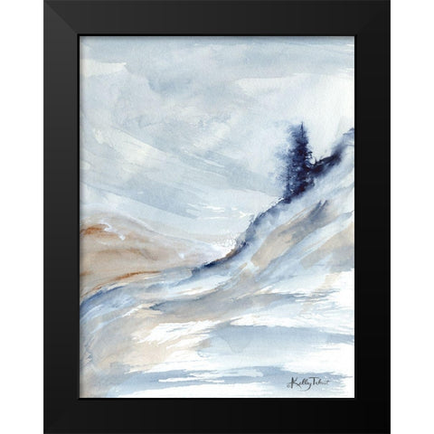 Seaside Overlook Black Modern Wood Framed Art Print by Talent, Kelley