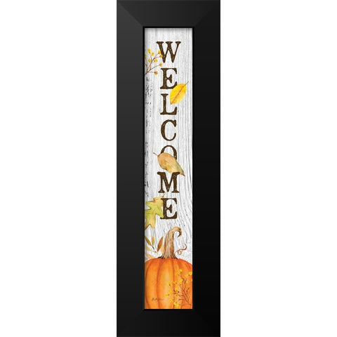 Autumn Welcome II  Black Modern Wood Framed Art Print by Talent, Kelley