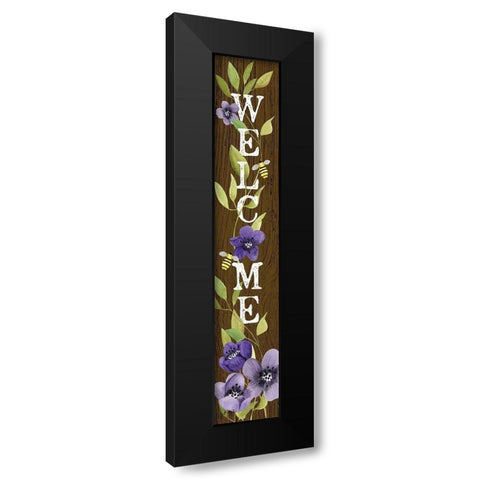 Summer Welcome I  Black Modern Wood Framed Art Print with Double Matting by Talent, Kelley