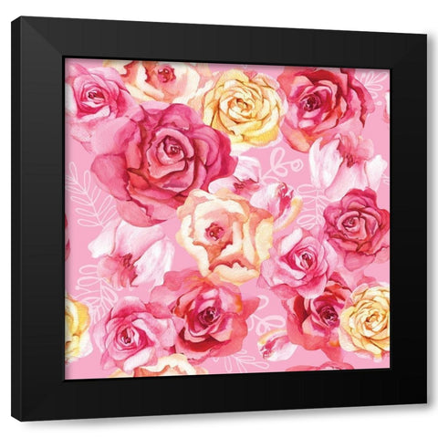 Peaceful Garden Black Modern Wood Framed Art Print by Talent, Kelley