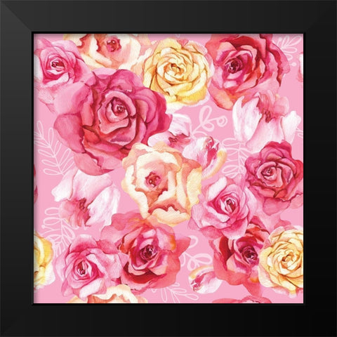 Peaceful Garden Black Modern Wood Framed Art Print by Talent, Kelley