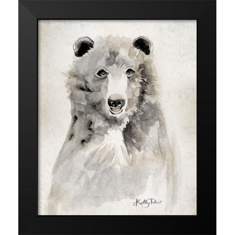 Boris the Bear     Black Modern Wood Framed Art Print by Talent, Kelley