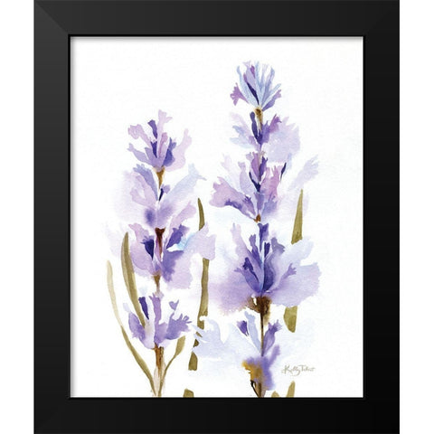 Lavender Fields I Black Modern Wood Framed Art Print by Talent, Kelley