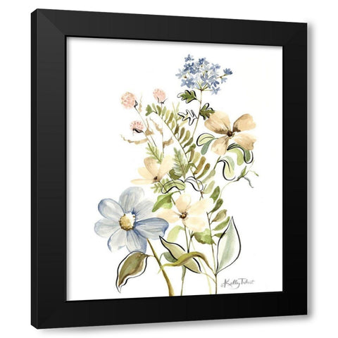 Wildflower Meadow 2 Black Modern Wood Framed Art Print by Talent, Kelley