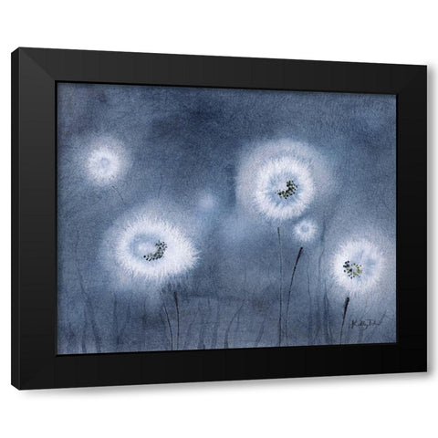 Dandelion Dance 2 Black Modern Wood Framed Art Print with Double Matting by Talent, Kelley