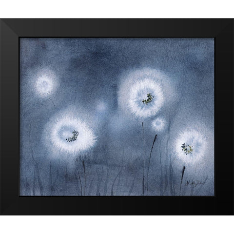 Dandelion Dance 2 Black Modern Wood Framed Art Print by Talent, Kelley