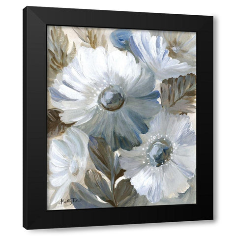 Flower Garden Black Modern Wood Framed Art Print with Double Matting by Talent, Kelley