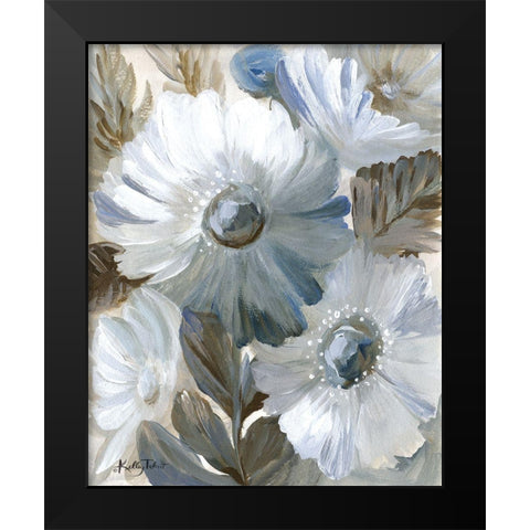 Flower Garden Black Modern Wood Framed Art Print by Talent, Kelley