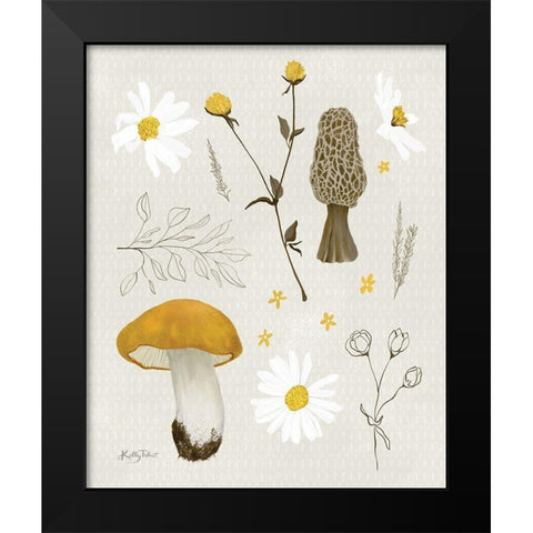 Woodland Clearing Black Modern Wood Framed Art Print by Talent, Kelley