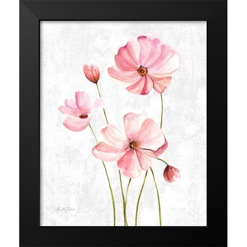 Pretty in Pink Black Modern Wood Framed Art Print by Talent, Kelley