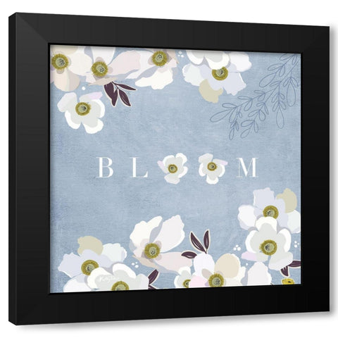 Bloom Black Modern Wood Framed Art Print by Talent, Kelley