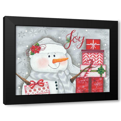 Joy And Giving Black Modern Wood Framed Art Print by Kennedy, Lisa