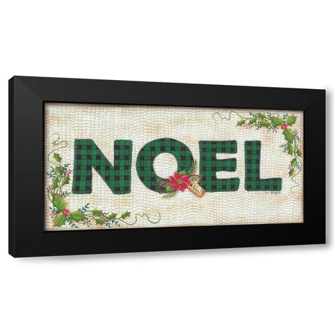 NOEL Black Modern Wood Framed Art Print by Kennedy, Lisa