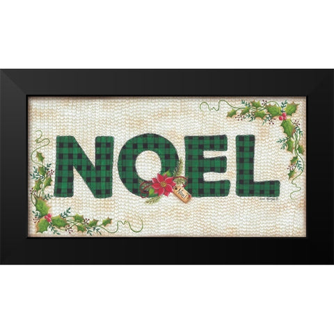 NOEL Black Modern Wood Framed Art Print by Kennedy, Lisa