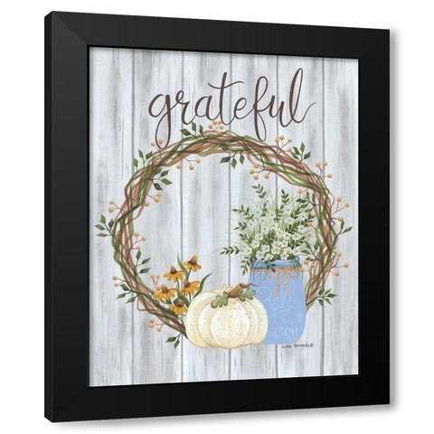 Grateful Black Modern Wood Framed Art Print by Kennedy, Lisa