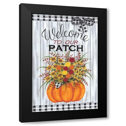 Welcome to Our Patch Black Modern Wood Framed Art Print by Kennedy, Lisa