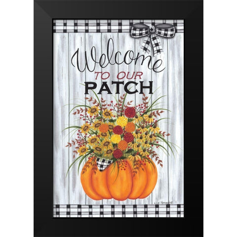 Welcome to Our Patch Black Modern Wood Framed Art Print by Kennedy, Lisa