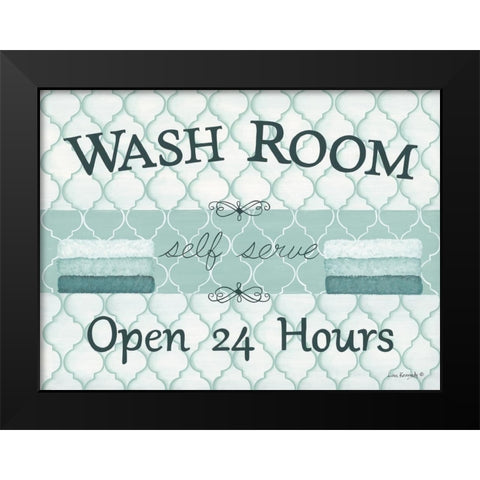 Self Serve Black Modern Wood Framed Art Print by Kennedy, Lisa