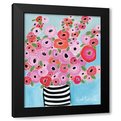 Dreaming of Poppies Black Modern Wood Framed Art Print by Roberts, Kait