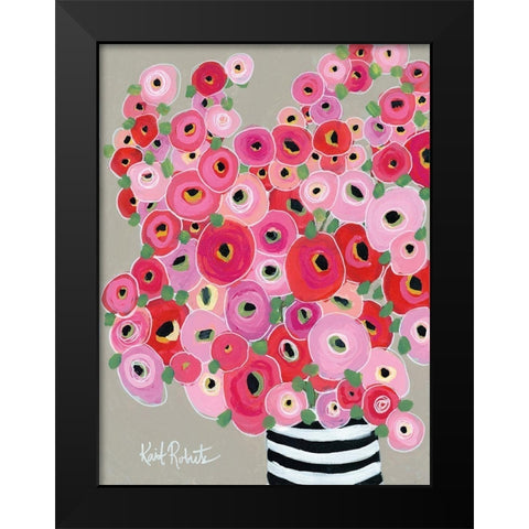 Born to Stand Out Black Modern Wood Framed Art Print by Roberts, Kait